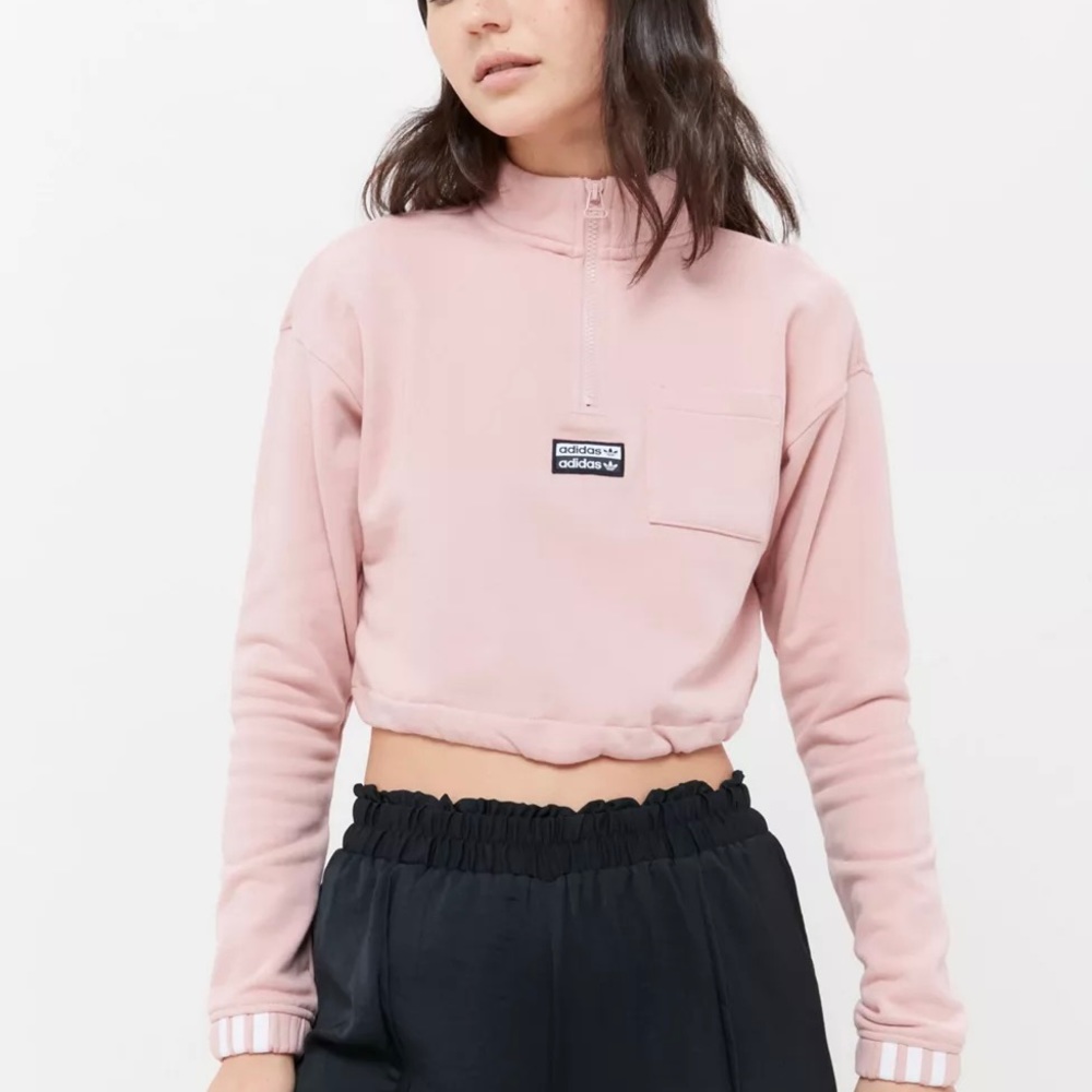 ADIDAS CROP HALF ZIP
